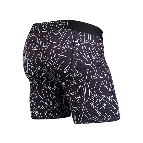 ENTOURAGE BOXER BRIEF/ BLACK WHITE