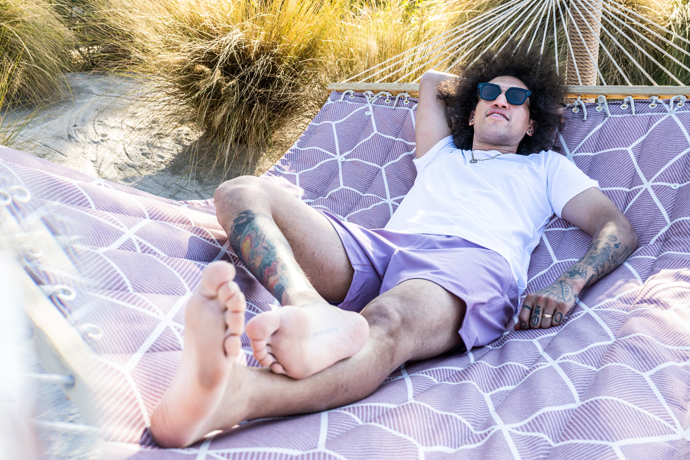 AGUA VOLLEY 2N1 SHORT-7" /GRAPE PURPLE