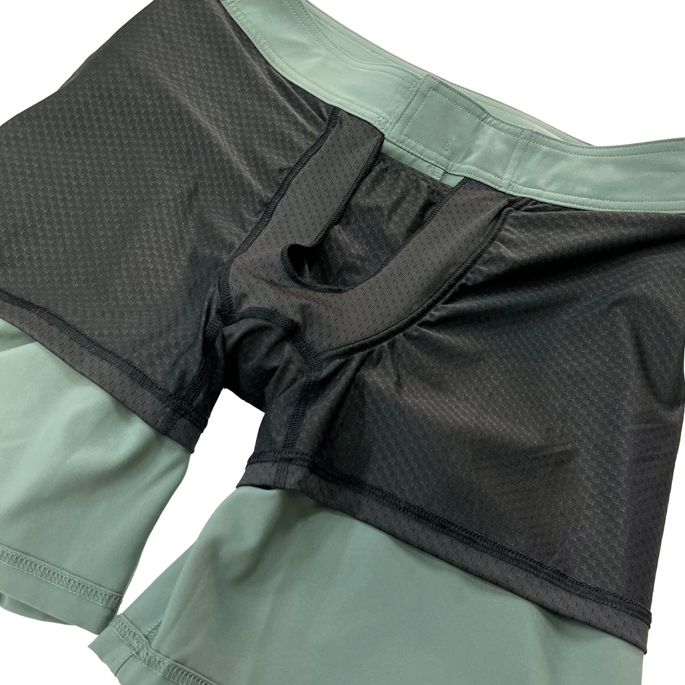 HIGHTIDE 2N1 BOARDSHORT 8インチ / BALSAM GREY