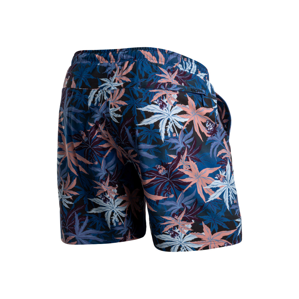 【20%OFF】AGUA VOLLEY 2N1 SHORT-7" /TROPICAL HIGH BLACK