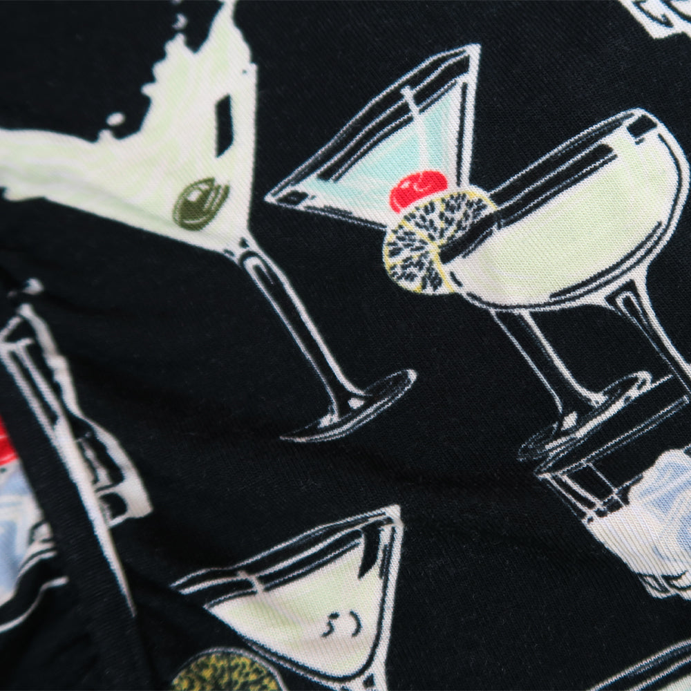 CLASSIC TRUNK PRINT / COCKTAILS-BLACK