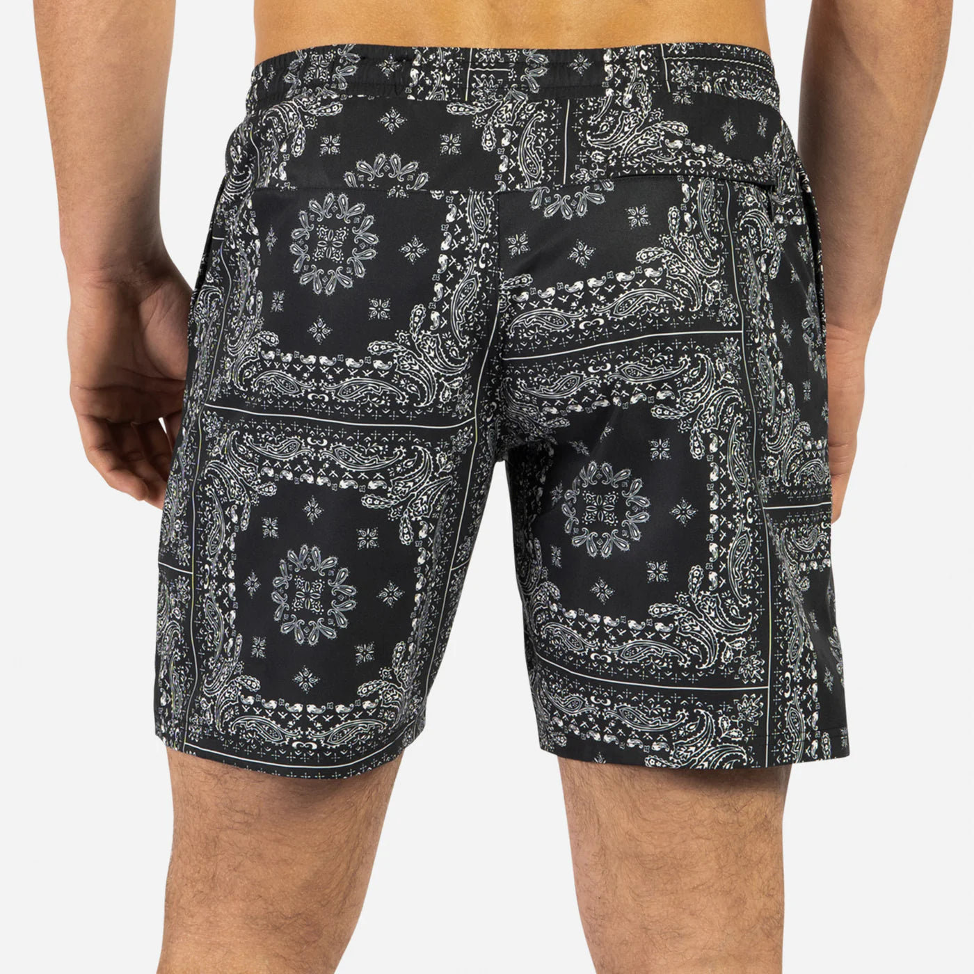 AGUA VOLLEY 2N1 SHORT-7" /BANDANA BLACK