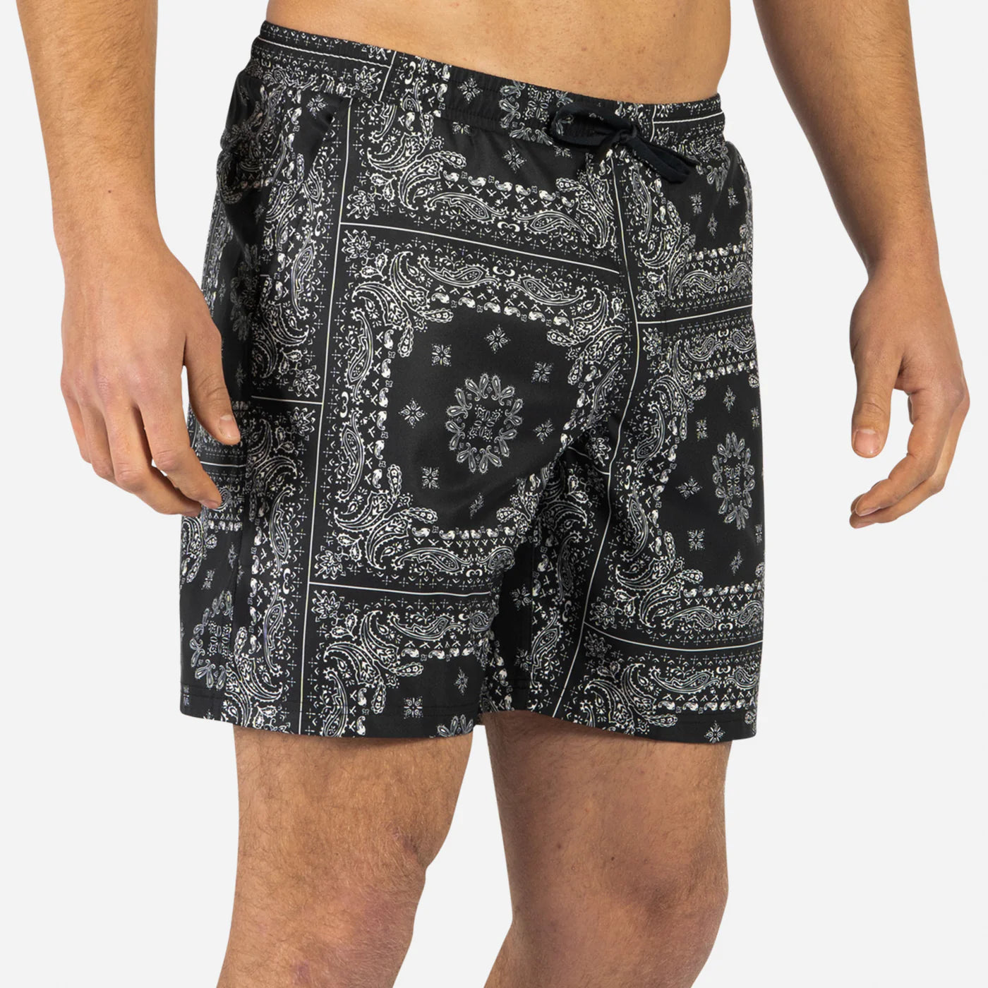 AGUA VOLLEY 2N1 SHORT-7" /BANDANA BLACK