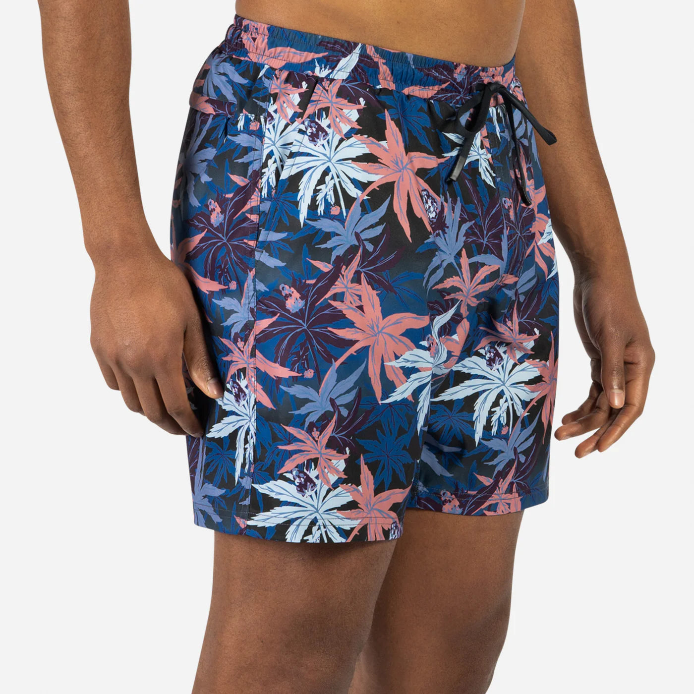 AGUA VOLLEY 2N1 SHORT-7" /TROPICAL HIGH BLACK